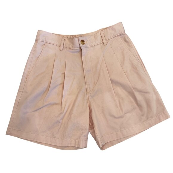 Like new! Levis' Premium Pleated Trouser High Waist Shorts in Pale Pink Size 27 - Picture 9 of 13